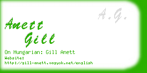 anett gill business card